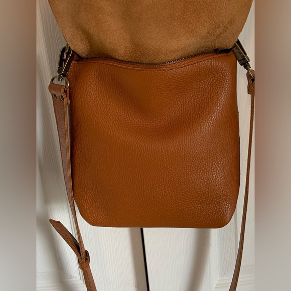 Genuine italian leather crossbody messenger - Picture 5 of 15